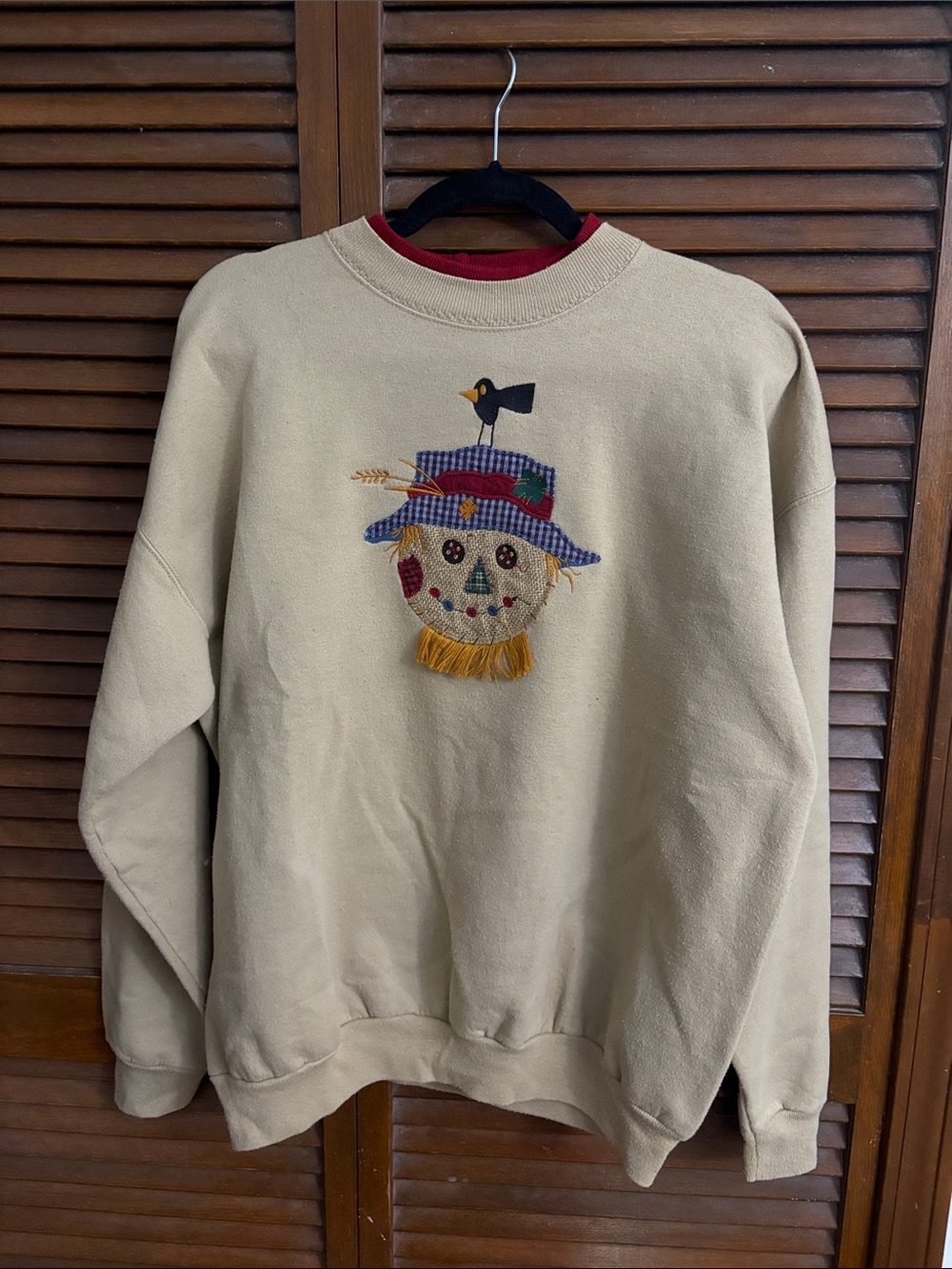 Scarecrow embroidered comfy crewneck